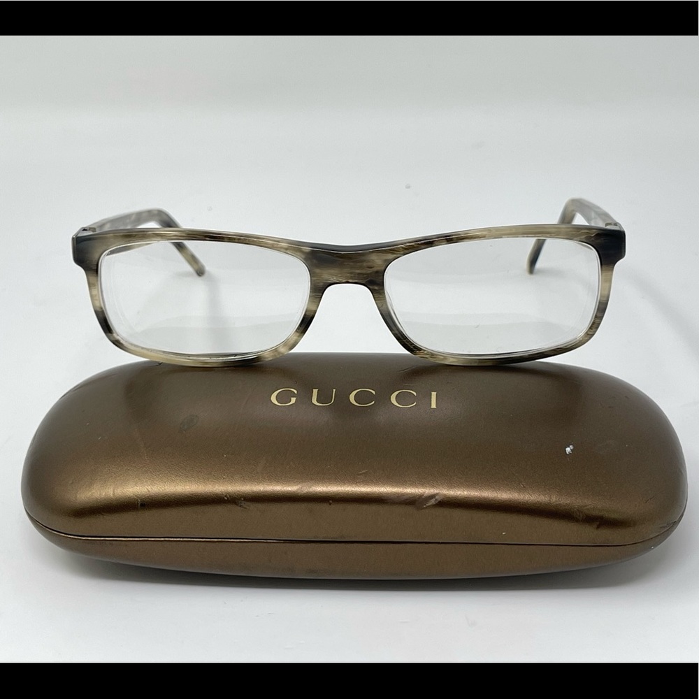 Gucci rare Eyeglasses Frame GG 1593 PN7 Grey Tortoise 54 [] 17 135 Italy -
